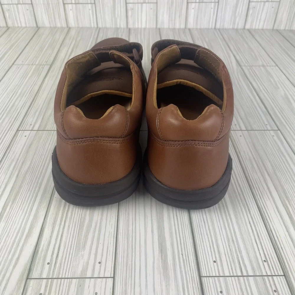 Dr. Comfort Brian Mens Stretchable Diabetic Casual Strap Shoe Brown 6520 Size 11